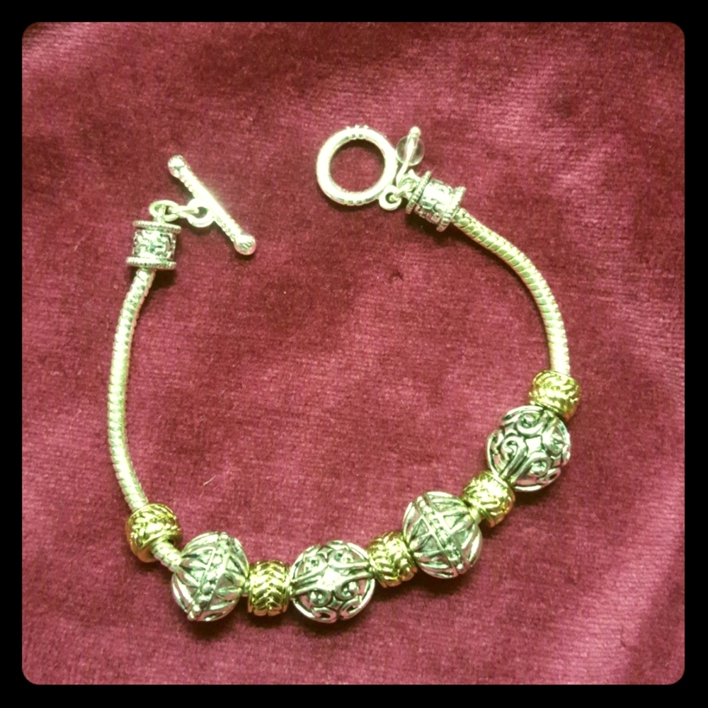 Beautiful mixed metal bracelet